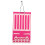 Hårrosettförvarare Rosa Filt 1-pack Rektangulär Modern Design 6
