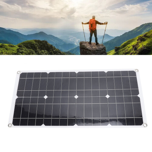 25W Water-Resistant Solar Panel Kit with 12V/24V Controller & USB Output 1