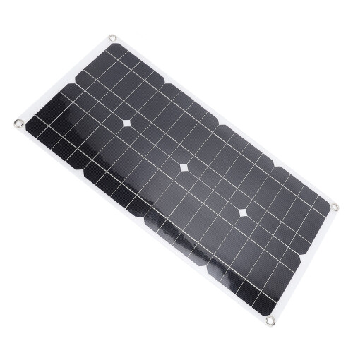 25W Water-Resistant Solar Panel Kit with 12V/24V Controller & USB Output 2