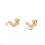 Sterling Silver Curved CZ Line Screw Back Stud Earring A4328-Silver 4