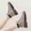 Women's Winter Work Platform Ankle Boots Khaki Size 7 5