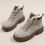 Women's Winter Work Platform Ankle Boots Khaki Size 7 6