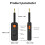 Flugzeug Bluetooth 5.4 Adapter 180mAh 53x20x12mm 7