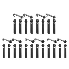 30Pièces Kit Réparation Zip Noir En De Zinc Usage