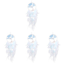 4Pcs Handwoven Multi Color Dreamcatcher Pendant for Home Wall Hanging