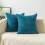 Διακοσμητικό μαξιλάρι Royal Blue 40x40cm, μαλακό κάλυμμα σενίλ με γέμιση από βαμβάκι PP – 2