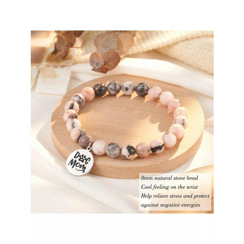 Dog Charm Bracelet for Parents - Adjustable Silver Tone 2