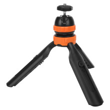 Mini Retractable Tripod with 360 Ball Head, Orange, 20cm