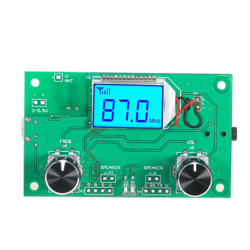 Digital Fm Radio Wireless Receiver Module Lcd Backlight 75*45*30Mm 4311391942357
