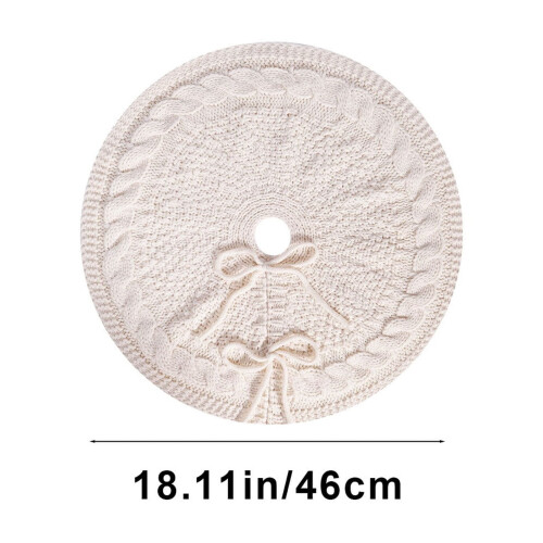 Pletená vánoční sukně bílá 46 cm 2