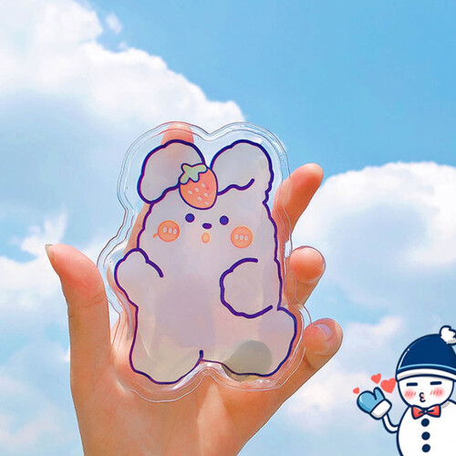 Herbruikbare handwarmer met drukknopbediening, draagbaar, 1 stuk 2