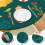 Capa de mesa redonda elástica de 44 polegadas para o Natal 4