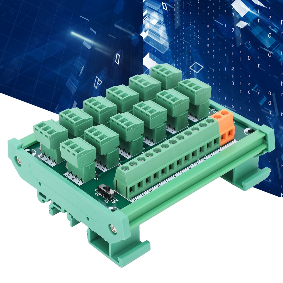 12Ch Terminal Block Capture Card 3Wire Din Rail Switch Npn Pnp Kp12lgtherc 4631391942905