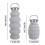 AuroraX faltbare Wasserflasche, grau, 473 ml 3