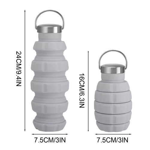 Gourde en silicone en forme de grenade, 500 ml 2