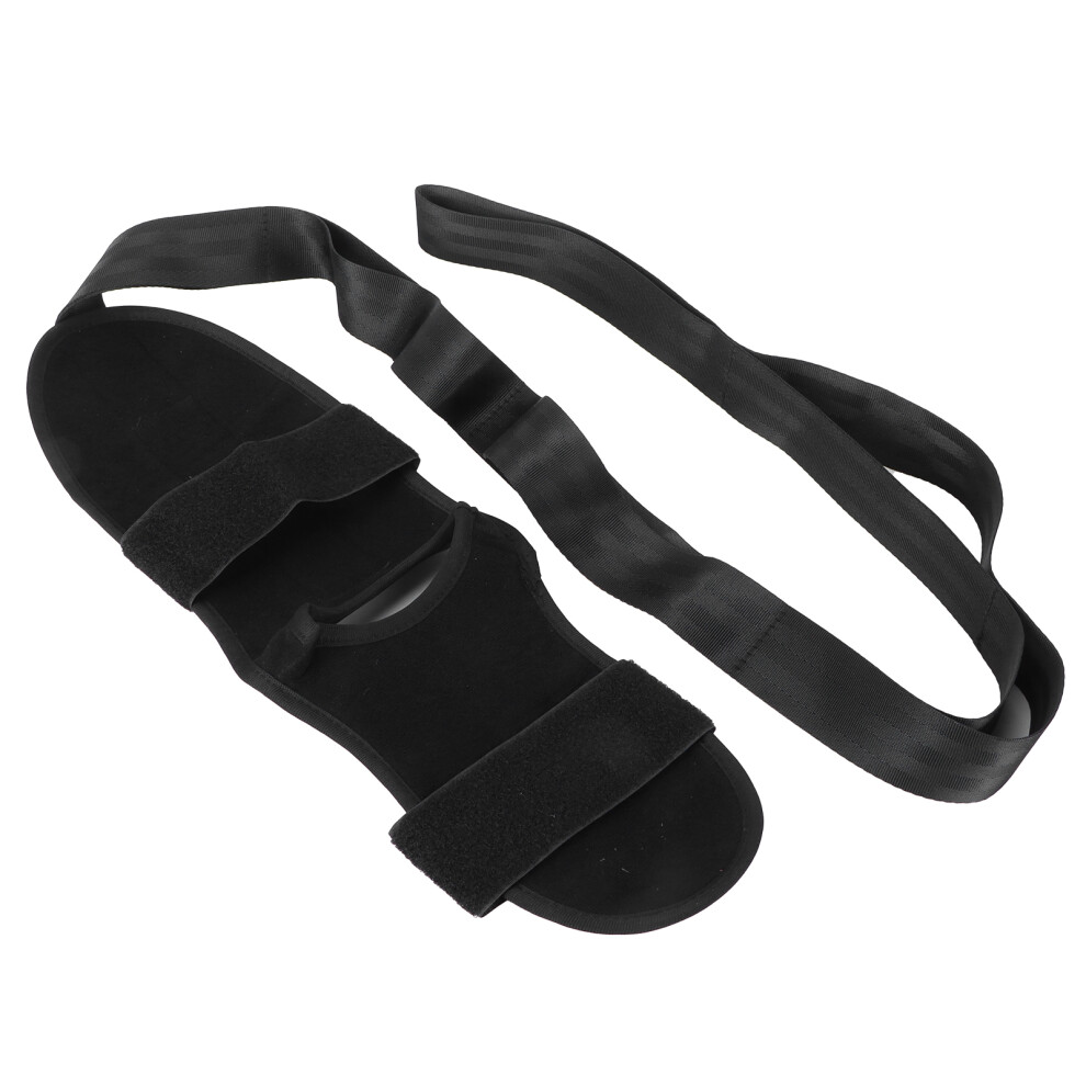 Ligament Rehab Ankle Support Strap Yoga Belt, Black, 145cm