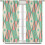 Mid Century Curtains Retro 50s Pattern 2 Panels 42x54 in 8