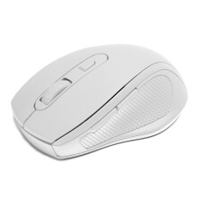 Wireless Optical Mouse 1600dpi 2.4GHz Ergonomic White, 103.5mm