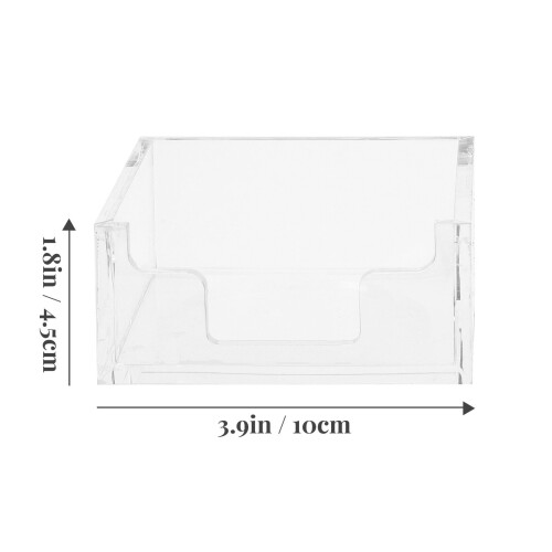 Desktop Tissue Box Clear Acrylic Napkin Holder for Kitchen Hotel Dining Table 1