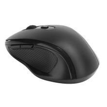 Wireless Mouse 2.4GHz Optical Ergonomic, 1600dpi, 10m, Black
