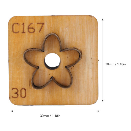 Blumenförmige Leder-Stanzform 30mm Cutter 1