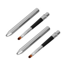 2 Stück Lippenstiftpinsel Kompaktes Design Ergonomischer Aluminiumrohling Leicht zu reinigen