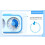 3-in-1 Wal-Design Visueller Timer mit lauter Alarm, ABS, 2x AA-Batterien 4