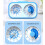 3-in-1 Wal-Design Visueller Timer mit lauter Alarm, ABS, 2x AA-Batterien 6
