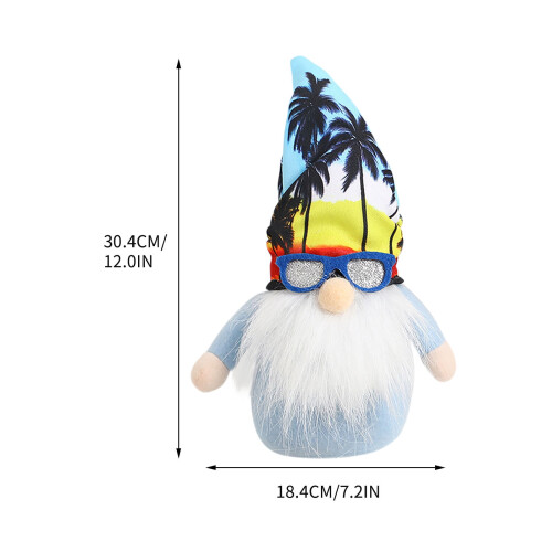 Φιγούρα Pyaiiner Gnome Summer με Γυαλιά, Χαριτωμένη Κούκλα Παραλίας για Διακόσμηση 2