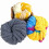 Wool Yarn Pack Dark Blue 1 Roll Soft Blend 4
