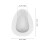 White Plastic Bedpan Ergonomic Design for Elderly 7