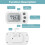 Digital Refrigerator Thermometer with LCD Display and 3