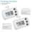 Digital Refrigerator Thermometer with LCD Display and 4