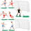 Fodboldspiller kagetoppersæt – assorterede farver 3