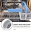 Plastic Dishwasher Lower Rack Wheel 4Pcs 1.42In Diameter 1In Height 3