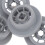 Plastic Dishwasher Lower Rack Wheel 4Pcs 1.42In Diameter 1In Height 8