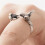 Hummingbird Floral Ring Unisex Adjustable Vintage Silver 6