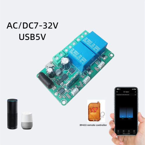 Tuya Zigbee relé kapcsoló modul okosotthonhoz 2