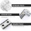 Under Desk Keyboard Rails Adjustable Slide Tray 5