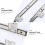 Under Desk Keyboard Rails Adjustable Slide Tray 7