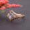 Roségoldplattierter Ring mit Zirkonia, Größe 6-10 5