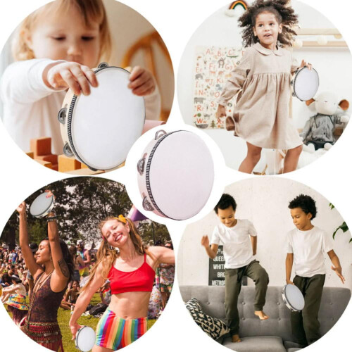 Birch Tambourine Drum 8 Inch Round Percussion 2