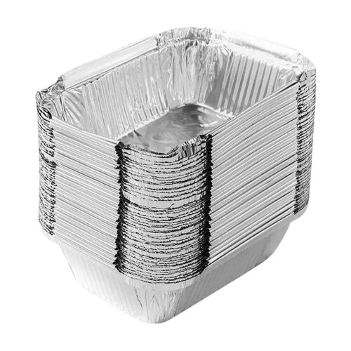 Disposable Aluminum Baking Pans Nonstick 50pcs 2