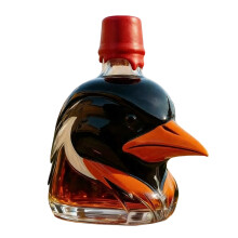Eye Catching Hawks Head Profile Glass Whiskeys Decanter Hawks-B
