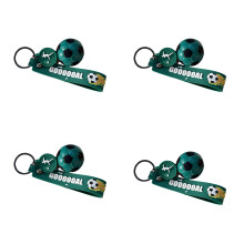 Sleutelhouder met voetbalthema, sleutelaccessoires-groen zwart