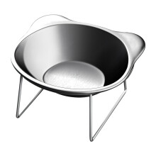 Spill Proof Elevated Cats Feeders Dish-Bowl with elevated r