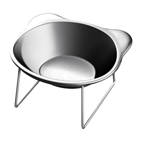 Spill Proof Elevated Cats Feeders Dish-Bowl with elevated r