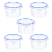 Clear Plastic Food Container With Secure Lids-extra large