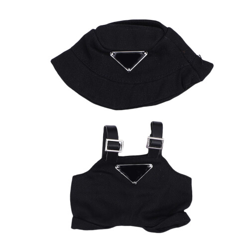 Puppenkleider-Set 17cm stylisches schwarzes Polyester 1
