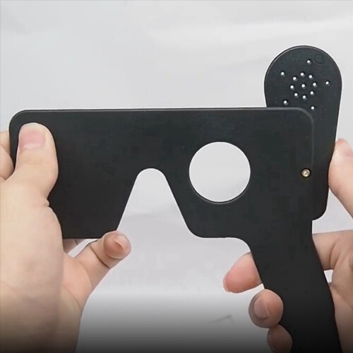 2X Επαγγελματικό Οφθαλμολογικό Lorgnette 17 Pinhole Μαύρο Πλαστικό Vision T 2